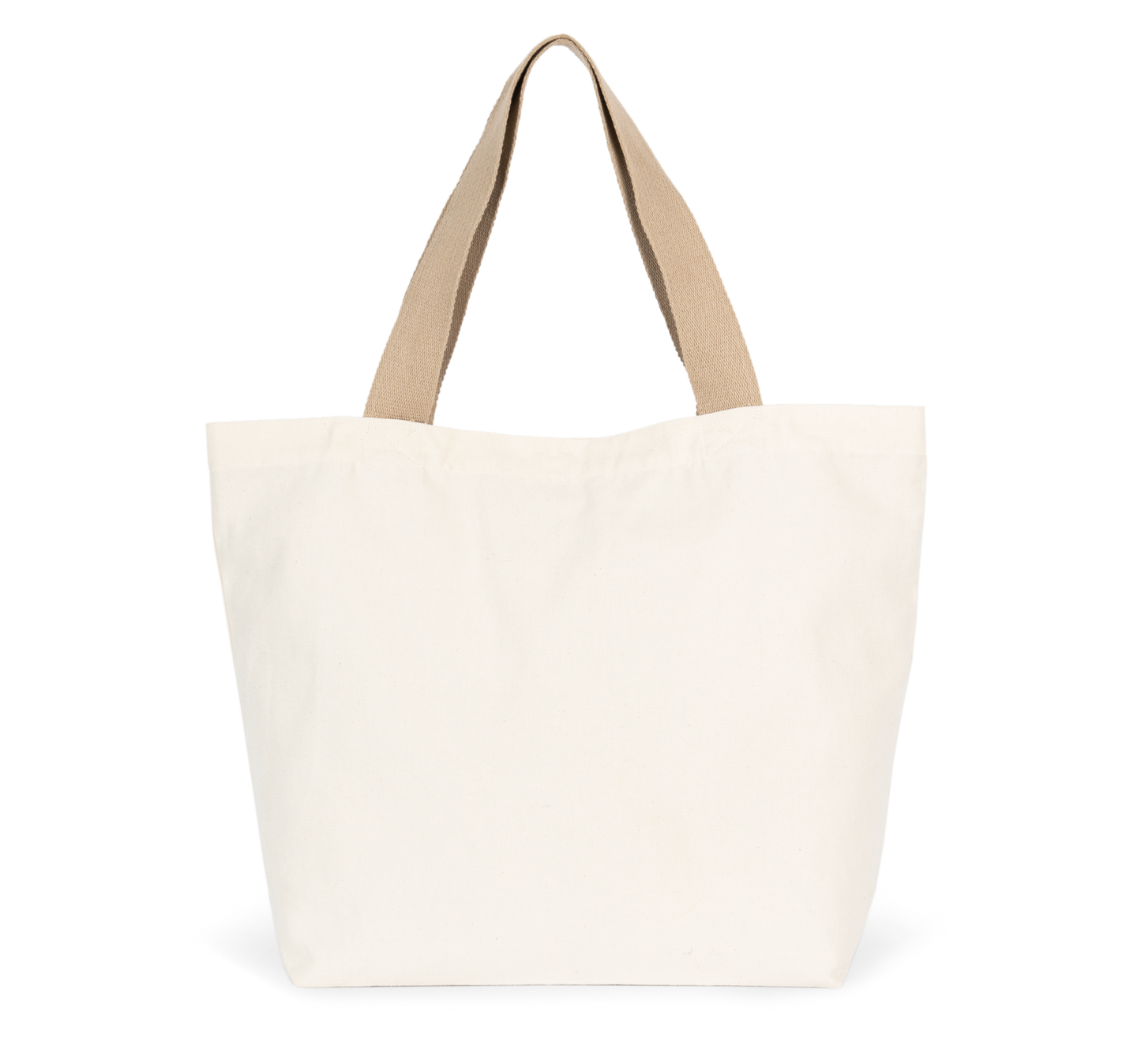 Grote, gerecyclede shopper met platte bodem